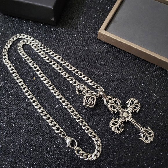 Chrome Hearts Cross Dice Silver Necklace - Picture 4 of 6